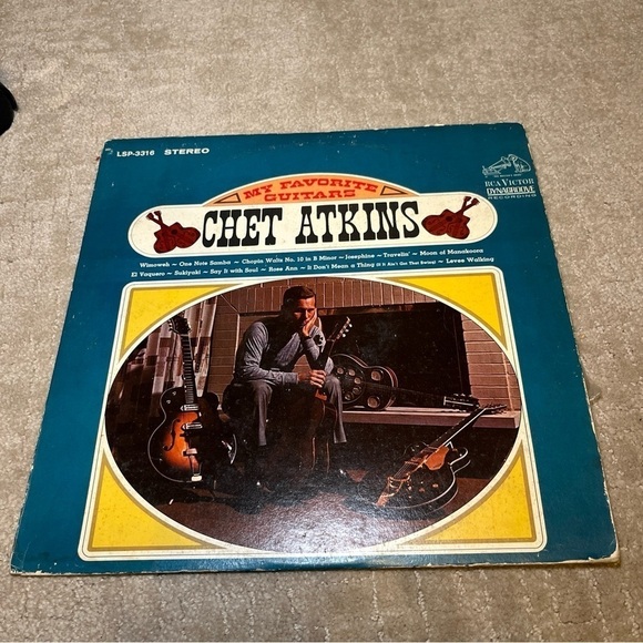 Chet Atkins, My Favorite Guitars vintage vinyl record from 1965 - Picture 3 of 11